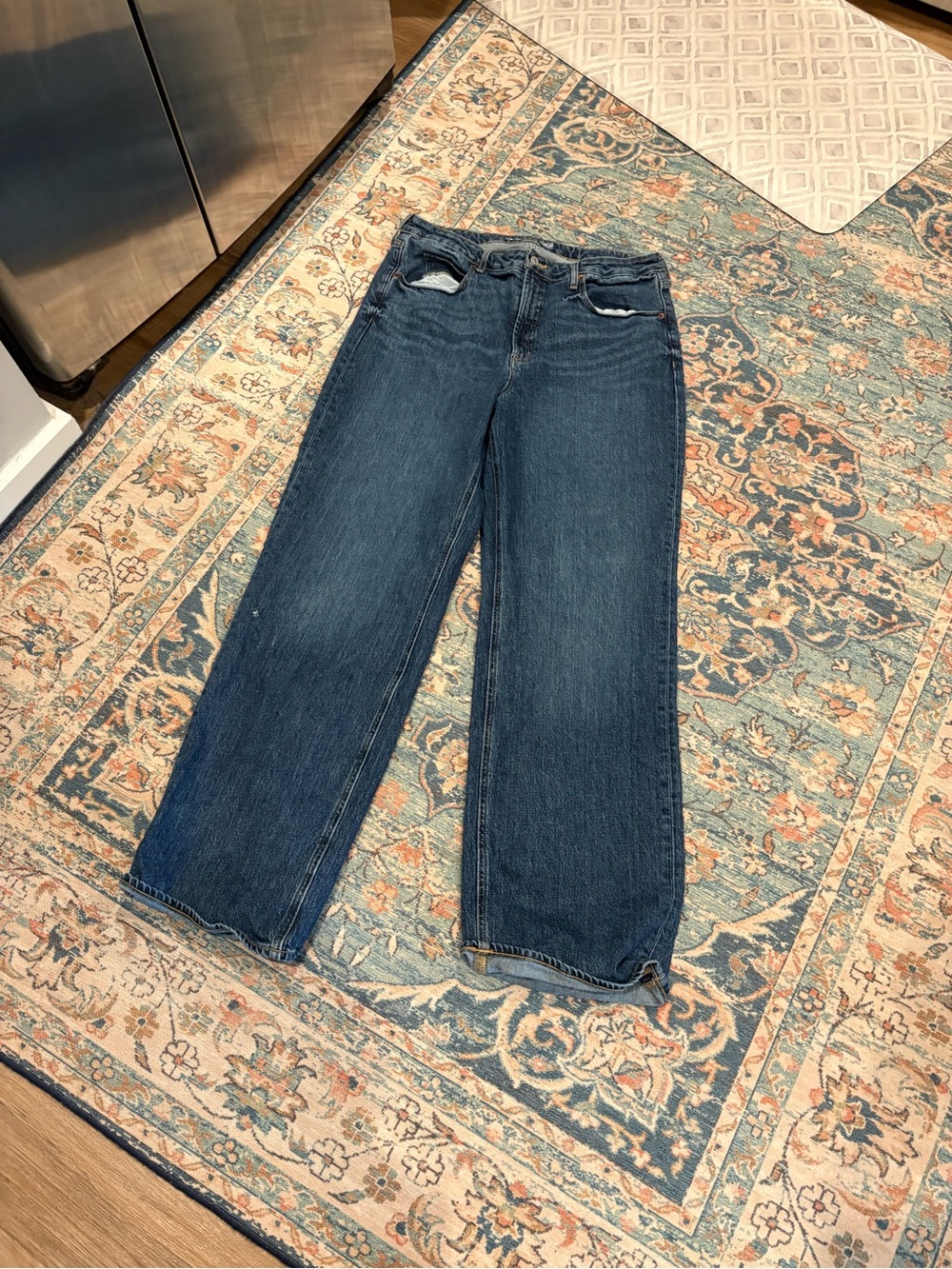 Old Navy Dark Blue Wide-Leg Jeans